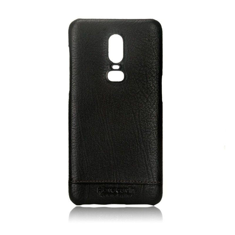 Hoesje voor OnePlus 6 Rood Zwart Pierre Cardin Leer