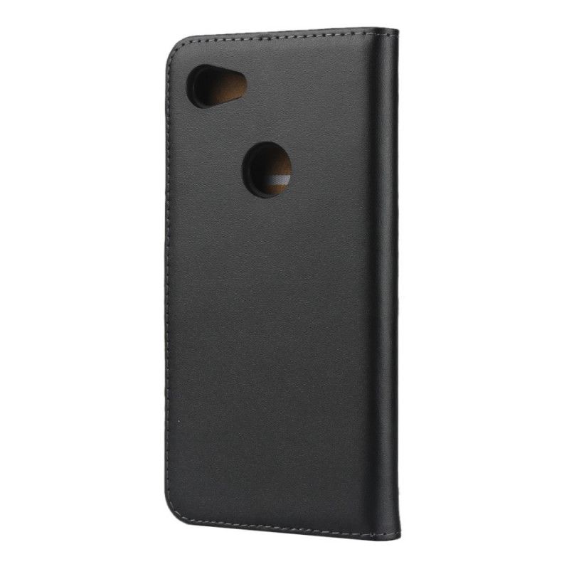 Flip Case Leren Google Pixel 3A XL Echt Lederen Uitnodiging