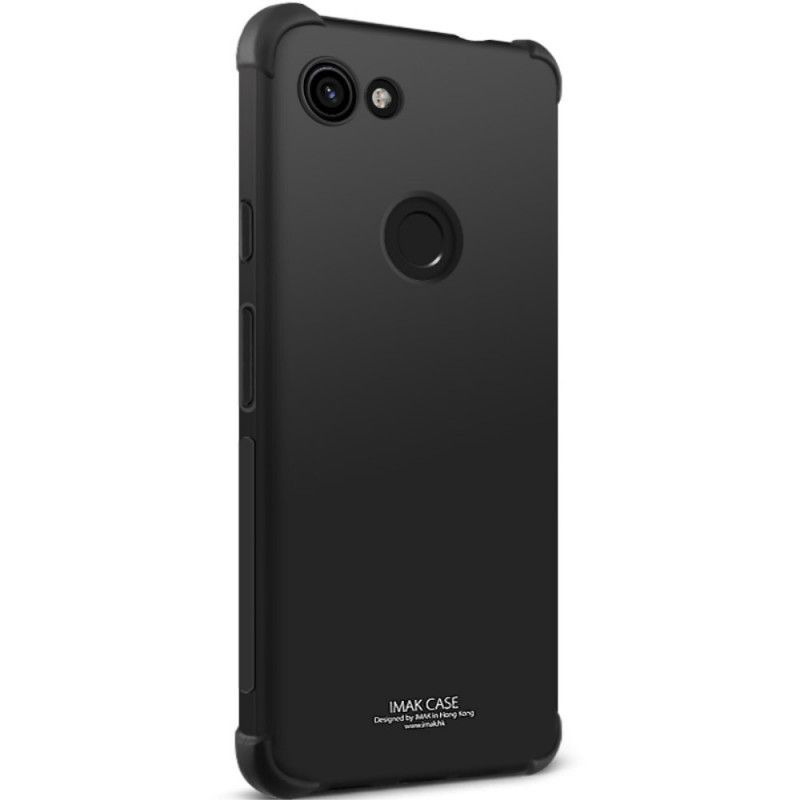 Hoesje voor Google Pixel 3A XL Grijs Zwart Imak Zijdeachtig