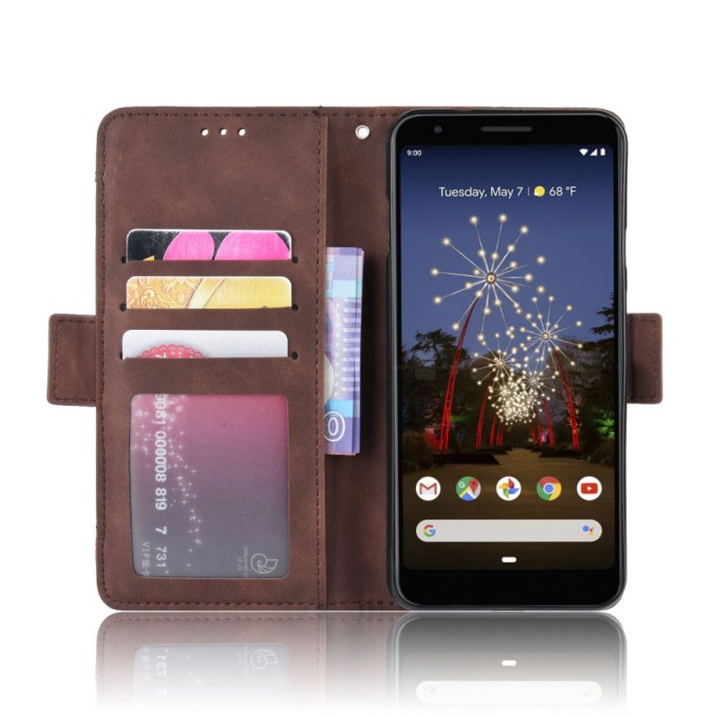 Leren Hoesje Google Pixel 3A XL Zwart Eersteklas Multikaart