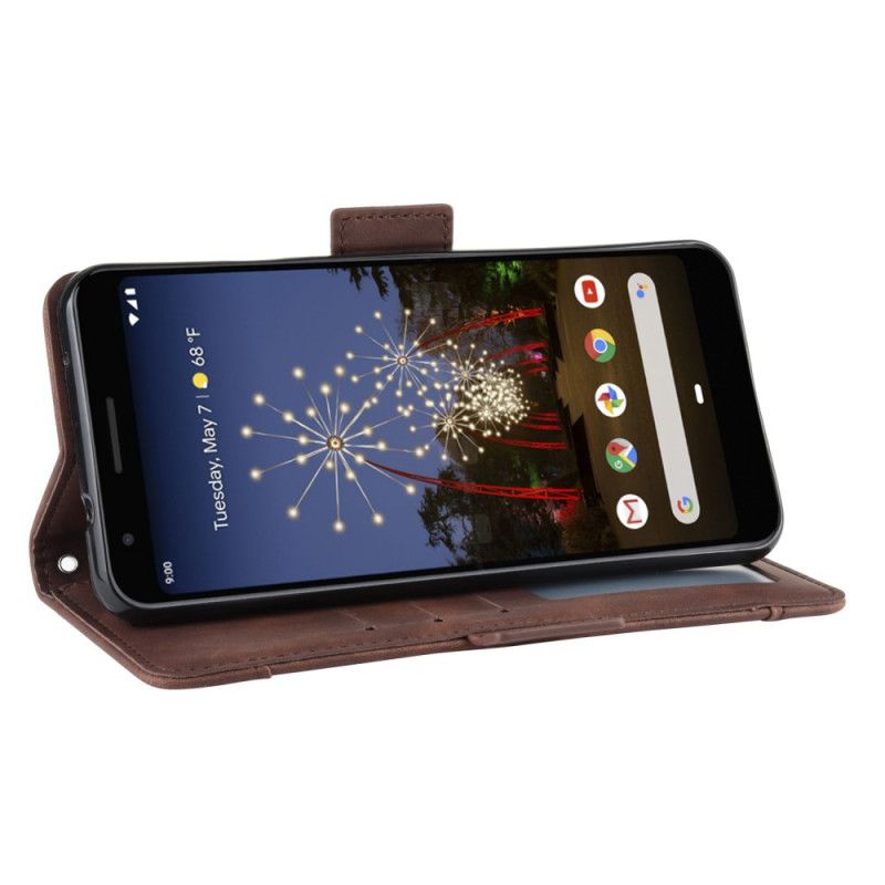 Leren Hoesje Google Pixel 3A XL Zwart Eersteklas Multikaart