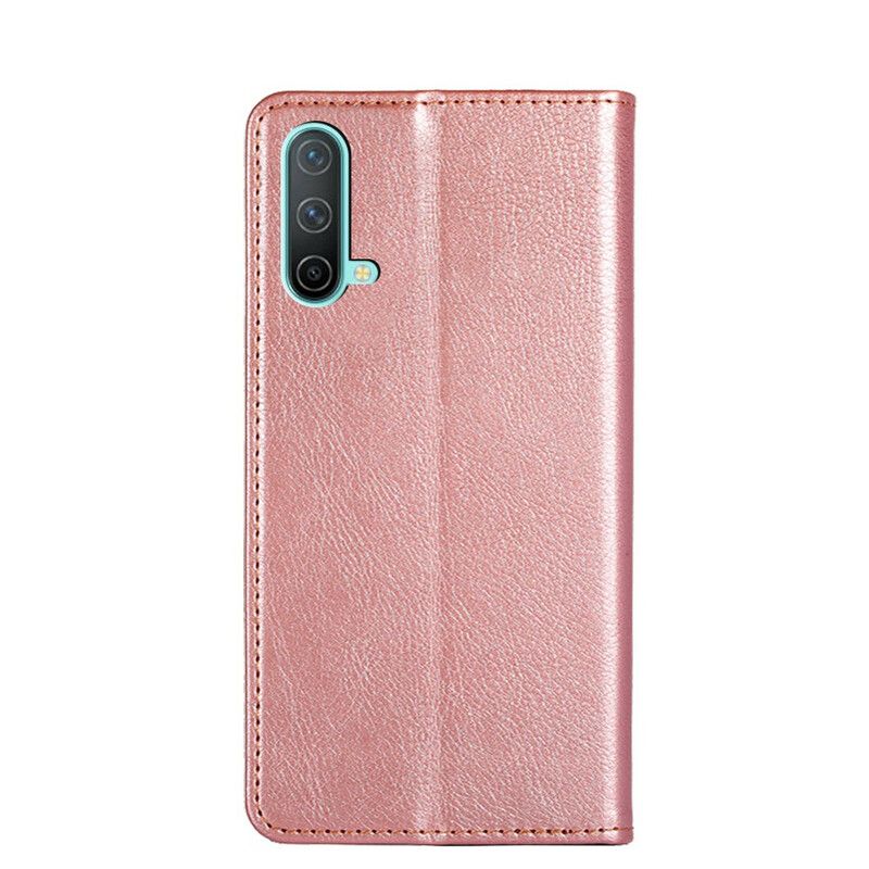 Folio-hoesje Oneplus Nord Ce 5g Telefoonhoesje Echt Leer