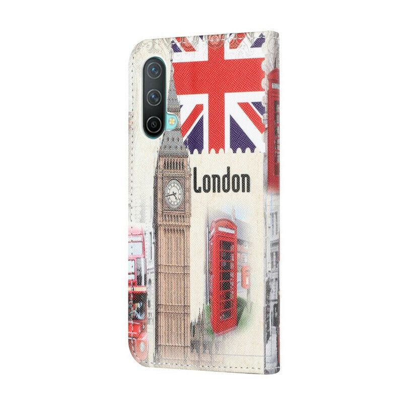 Folio-hoesje Oneplus Nord Ce 5g Telefoonhoesje Londen Leven