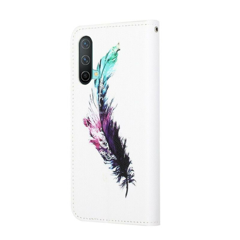 Folio-hoesje Oneplus Nord Ce 5g Telefoonhoesje Riem Veer