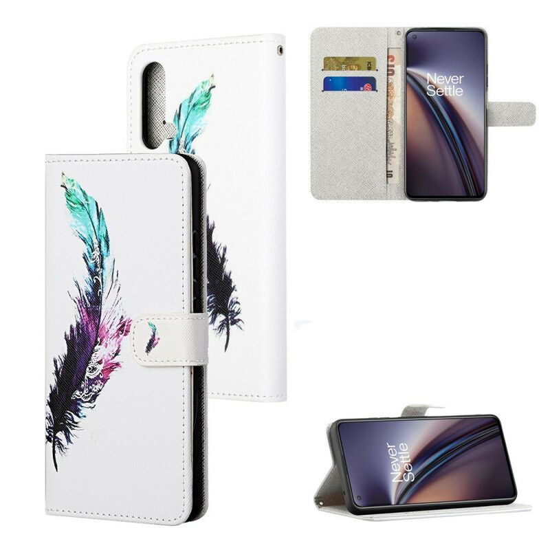 Folio-hoesje Oneplus Nord Ce 5g Telefoonhoesje Riem Veer