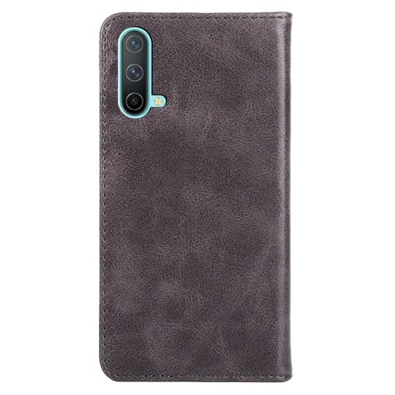Folio-hoesje Voor Oneplus Nord Ce 5g Stijl Lederen Klinknagel