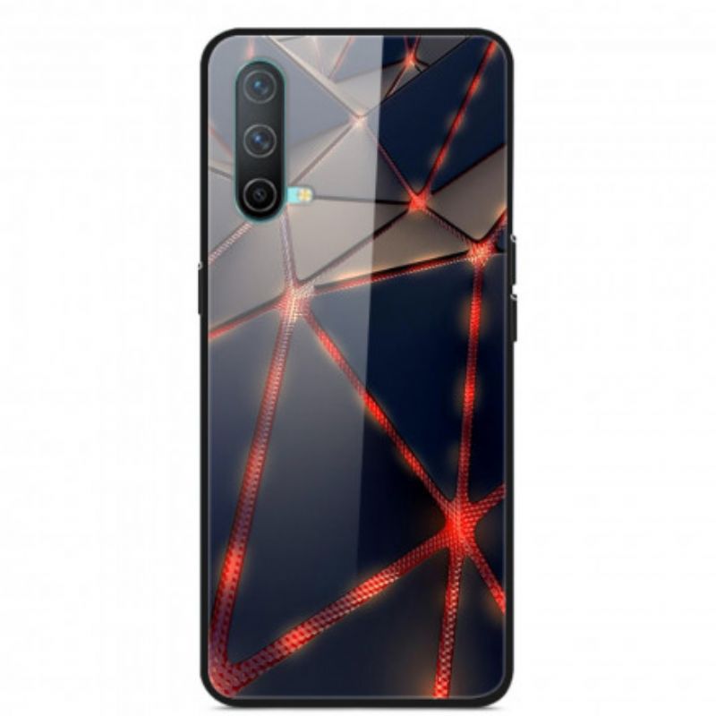 Hoesje Oneplus Nord Ce 5g Rood Rayon Gehard Glas