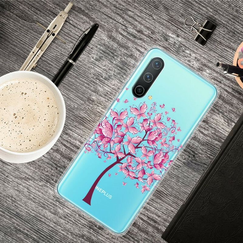 Hoesje Oneplus Nord Ce 5g Transparante Vlinderschacht Bescherming Hoesje
