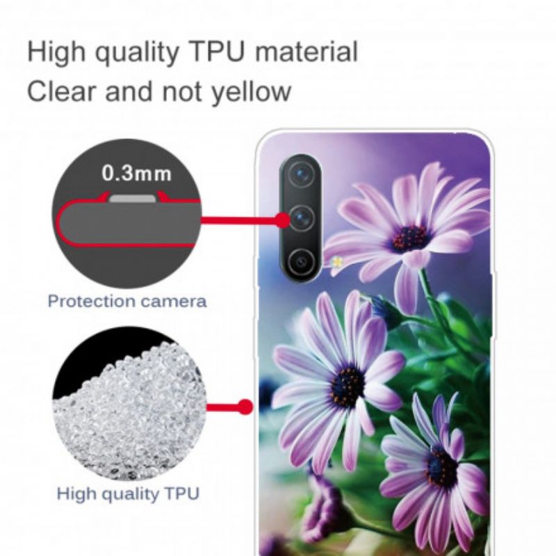 Hoesje Voor Oneplus Nord Ce 5g Realistische Bloemen