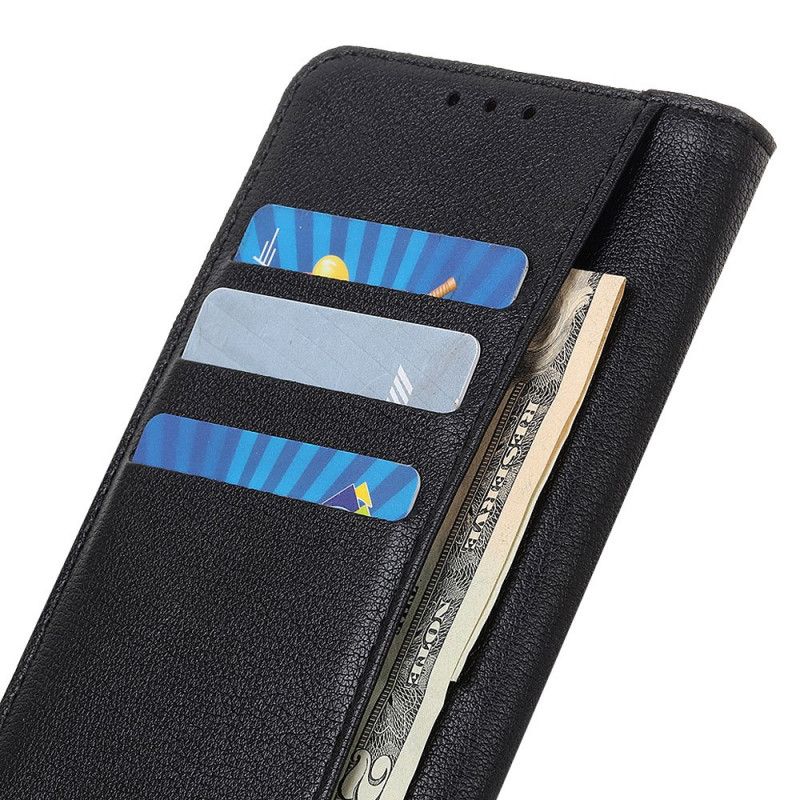 Cover Folio-hoesje Sony Xperia 5 II Donkerblauw Zwart Telefoonhoesje Sluiting In Lederlook