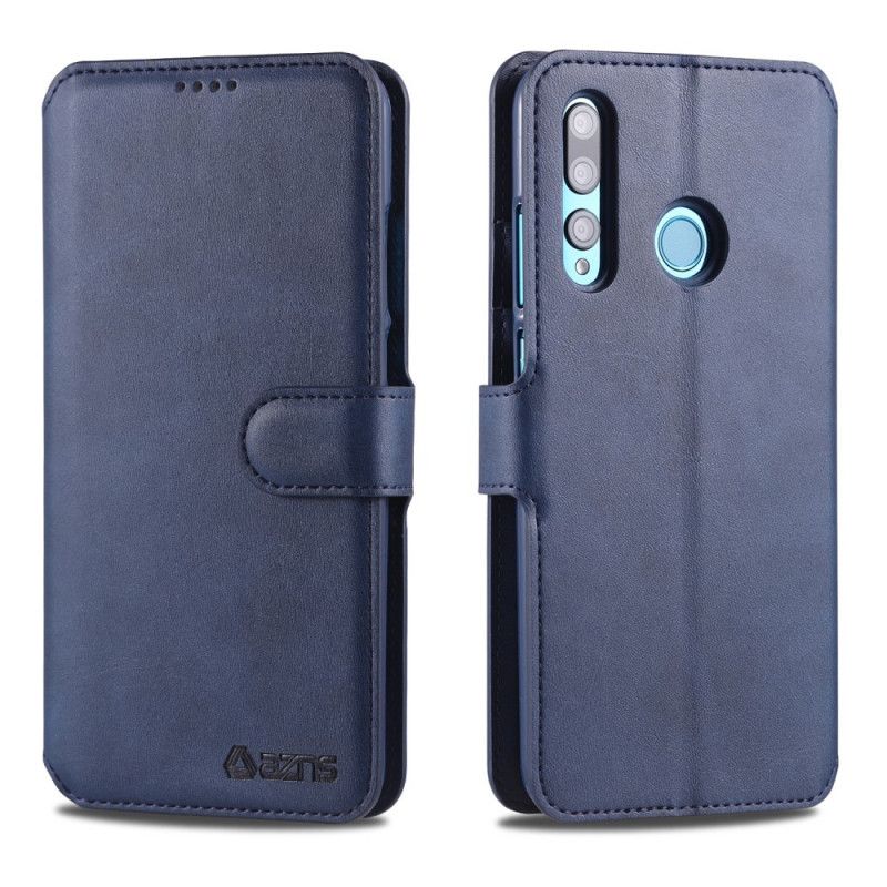 Bescherming Hoesje Huawei P Smart Plus 2019 Bruin Rood Azns Leereffect