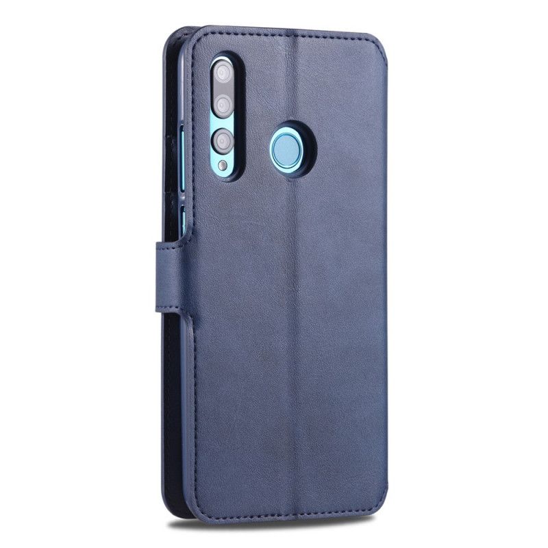 Bescherming Hoesje Huawei P Smart Plus 2019 Bruin Rood Azns Leereffect