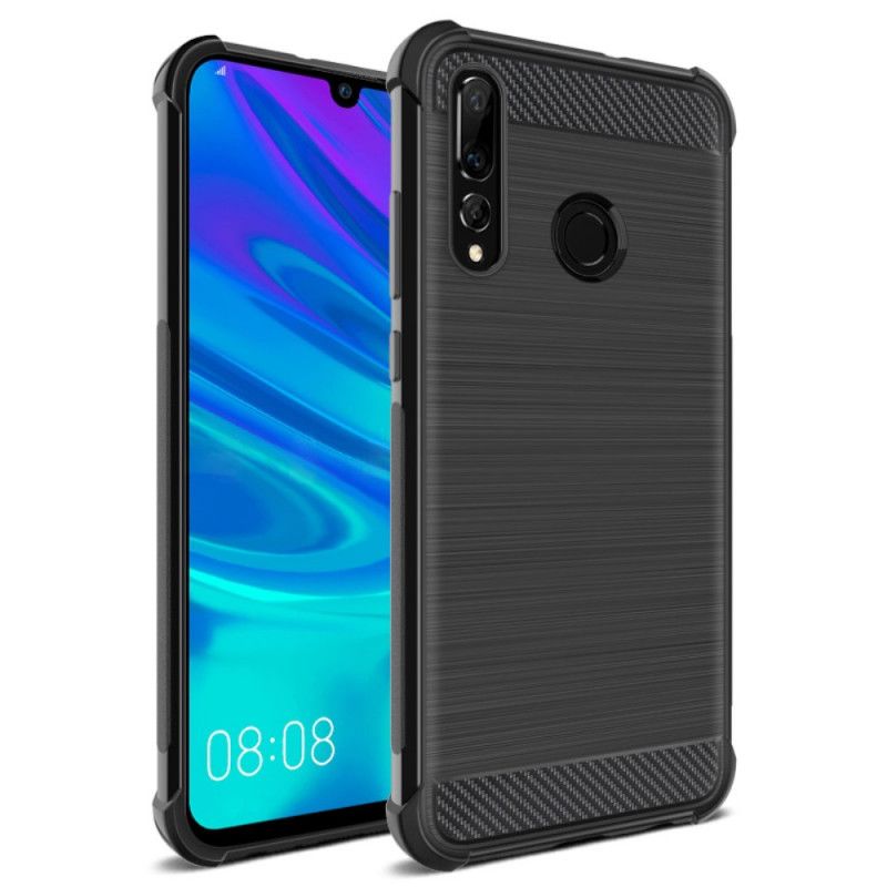 Case Hoesje Huawei P Smart Plus 2019 Telefoonhoesje Imak Geborsteld Koolstofvezel