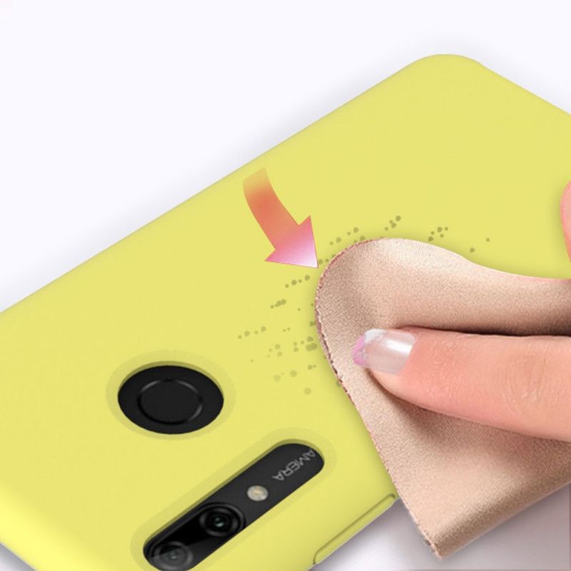 Case Hoesje Huawei P Smart Plus 2019 Wit Zwart Telefoonhoesje Siliconenvloeistof
