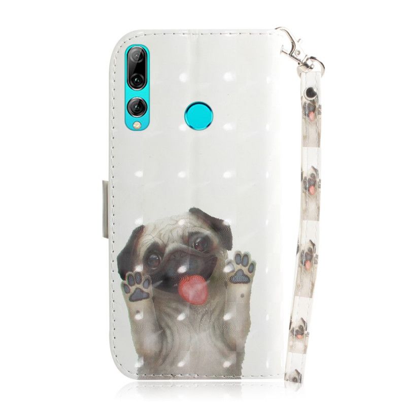 Cover Folio-hoesje Huawei P Smart Plus 2019 Telefoonhoesje Hou Van Mijn Hond Met String