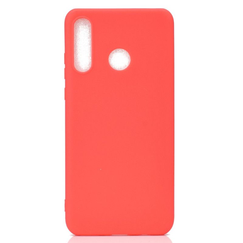 Cover Hoesje Huawei P Smart Plus 2019 Wit Zwart Telefoonhoesje Zachte Matte Siliconen