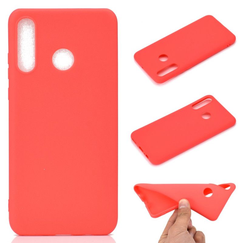 Cover Hoesje Huawei P Smart Plus 2019 Wit Zwart Telefoonhoesje Zachte Matte Siliconen