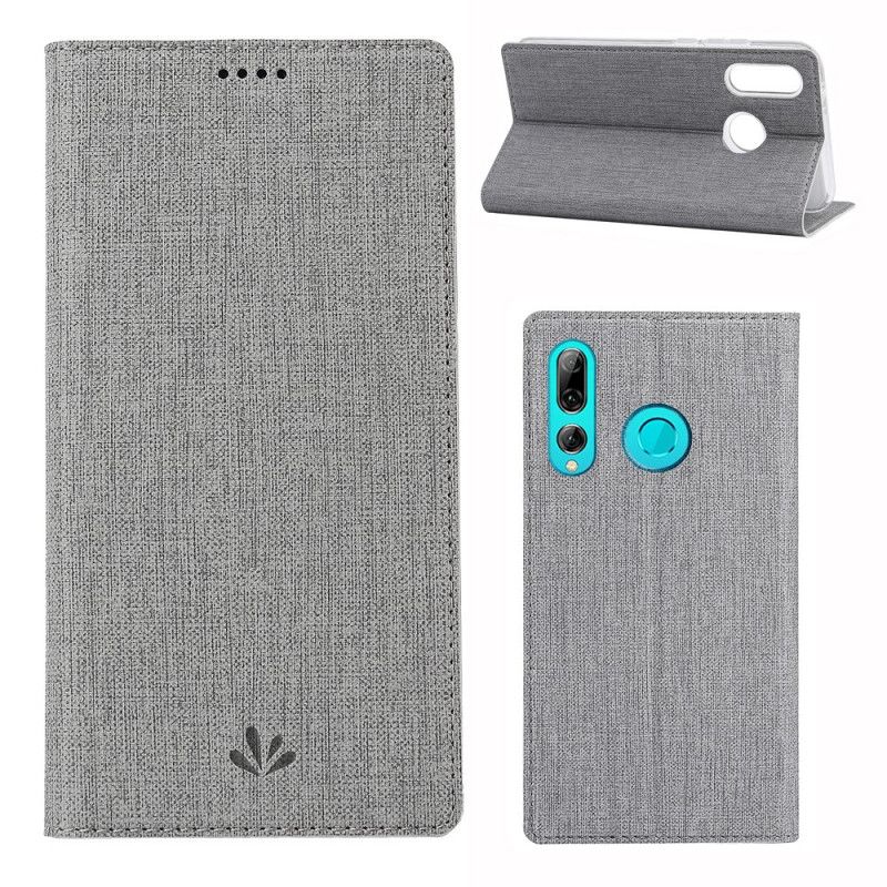 Folio-hoesje Huawei P Smart Plus 2019 Grijs Zwart Getextureerde Vili Dmx