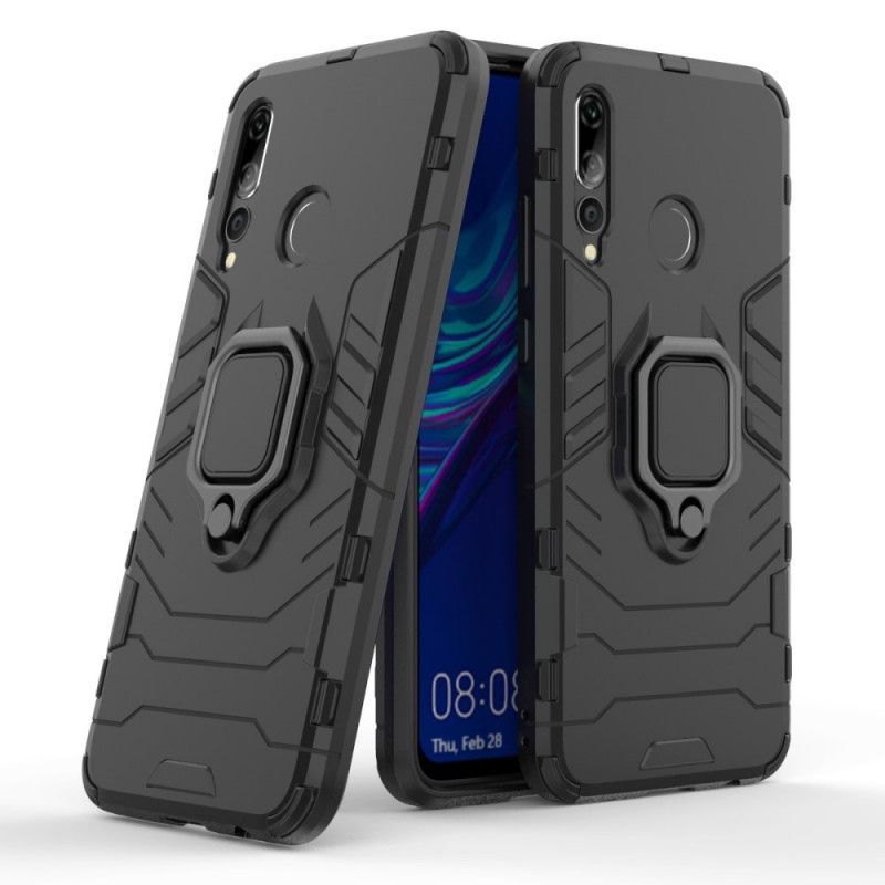 Hoesje voor Huawei P Smart Plus 2019 Zwart Resistente Ring