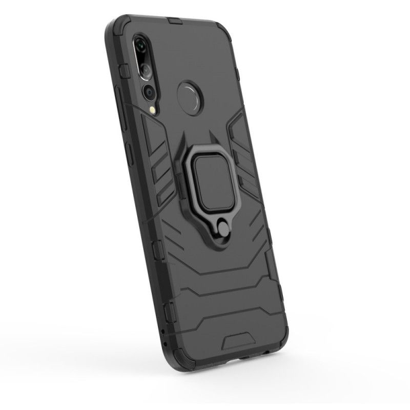 Hoesje voor Huawei P Smart Plus 2019 Zwart Resistente Ring