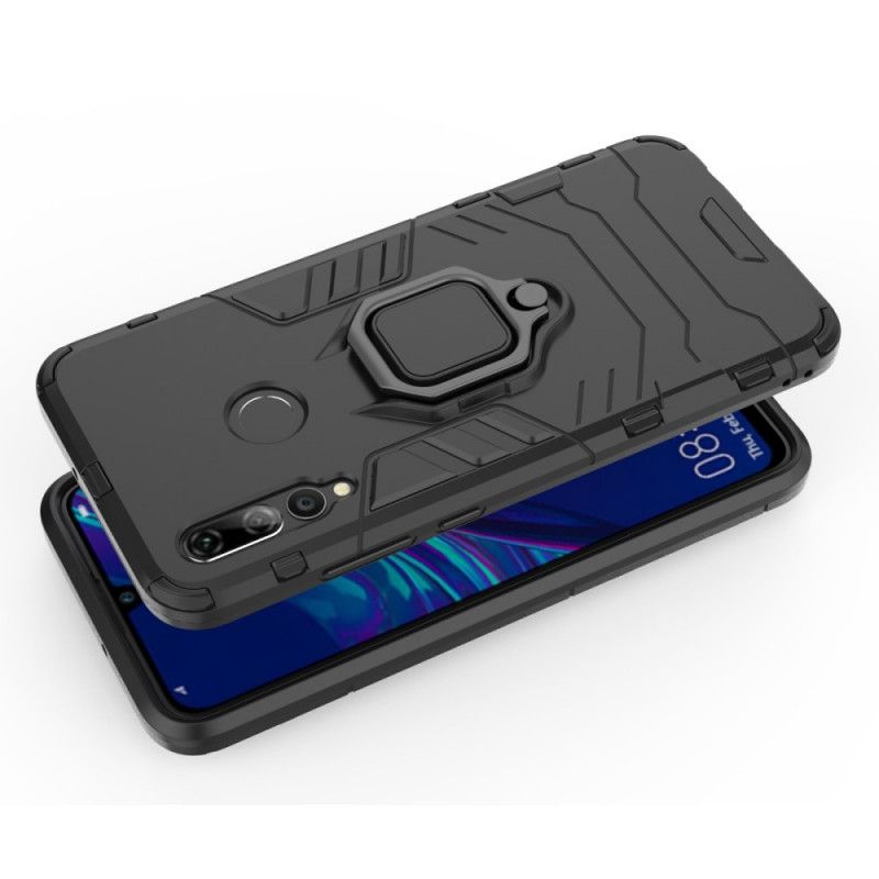 Hoesje voor Huawei P Smart Plus 2019 Zwart Resistente Ring