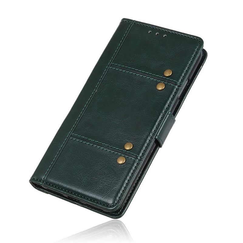 Leren Hoesje Huawei P Smart Plus 2019 Bruin Zwart Antiek Leereffect