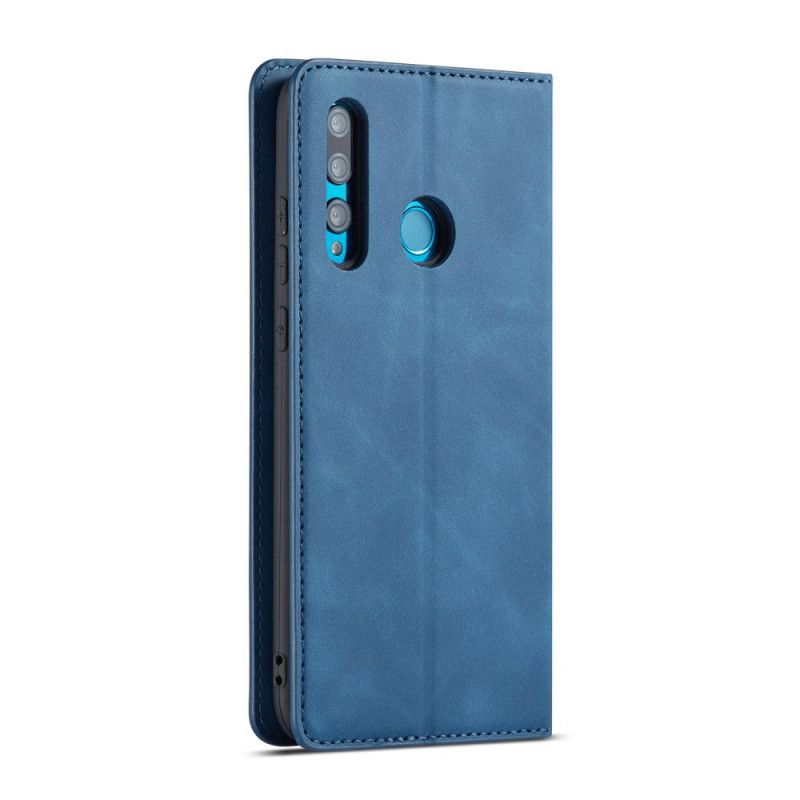 Leren Hoesje voor Huawei P Smart Plus 2019 Rood Zwart Forwenw Leereffect