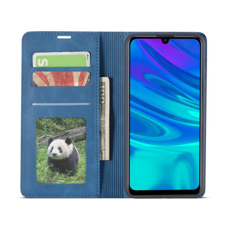 Leren Hoesje voor Huawei P Smart Plus 2019 Rood Zwart Forwenw Leereffect
