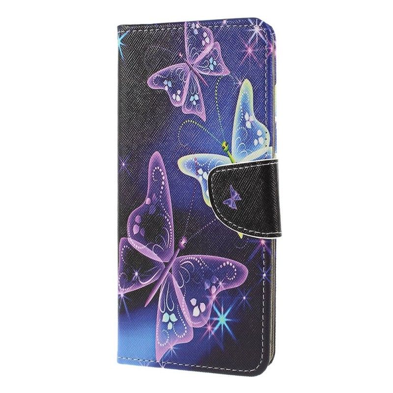 Bescherming Hoesje Sony Xperia 1 Telefoonhoesje Lichte Vlinders
