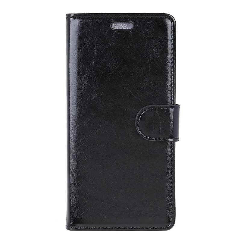 Flip Case Leren Sony Xperia 1 Glanzend Leereffect