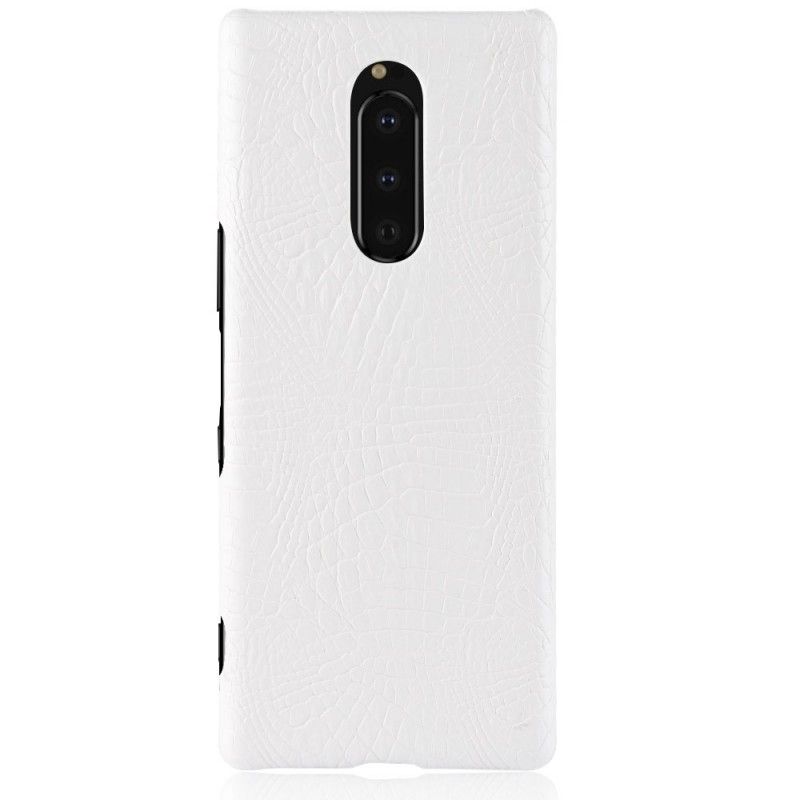 Hoesje Sony Xperia 1 Krokodillenhuideffect