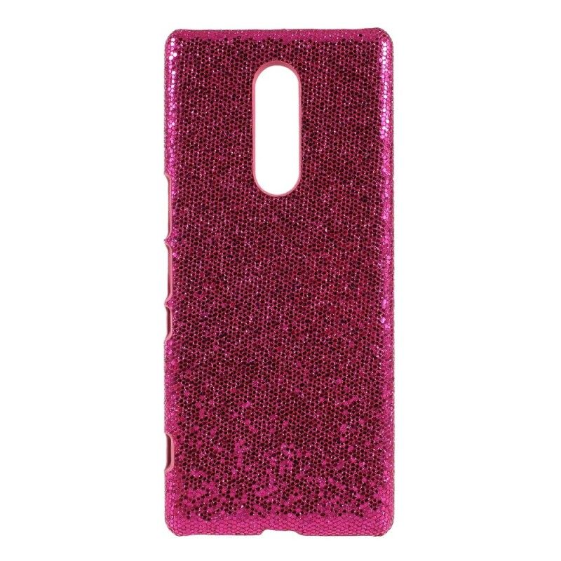 Hoesje Sony Xperia 1 Zilver Pailletten