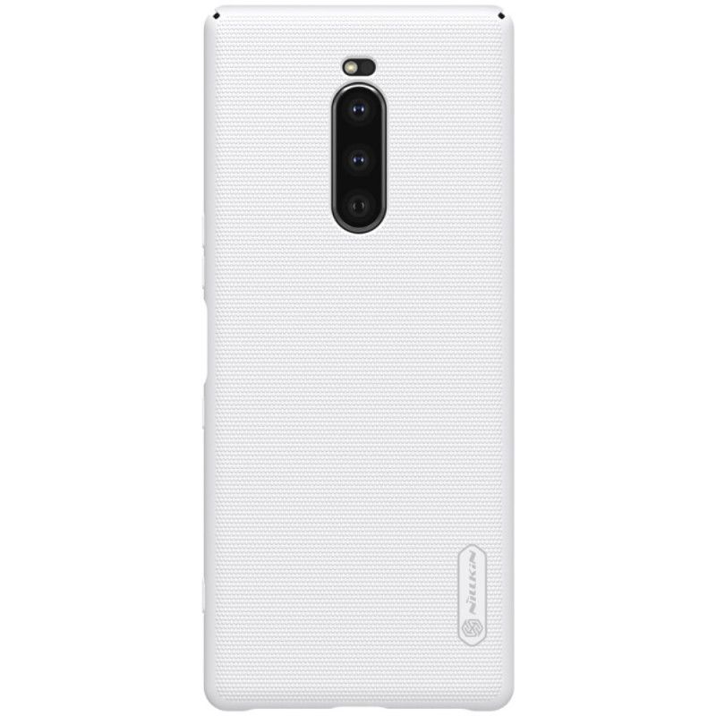 Hoesje voor Sony Xperia 1 Goud Rood Stijve Frosted Nillkin