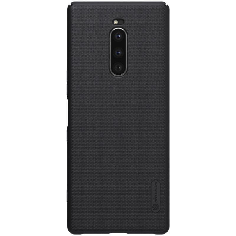 Hoesje voor Sony Xperia 1 Goud Rood Stijve Frosted Nillkin