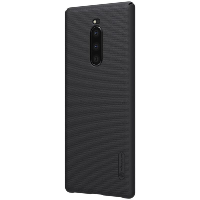 Hoesje voor Sony Xperia 1 Goud Rood Stijve Frosted Nillkin