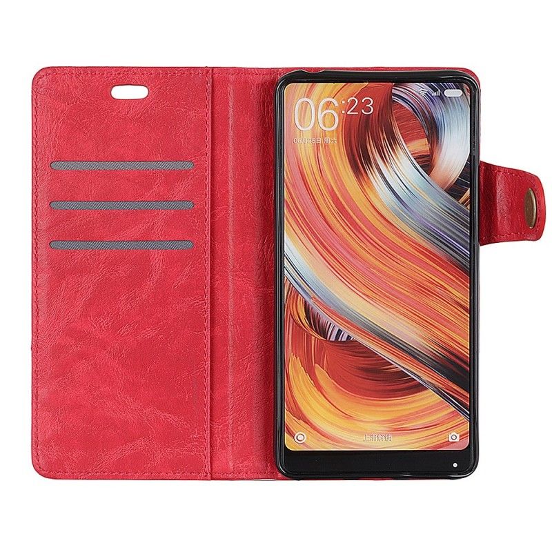 Leren Hoesje Sony Xperia 1 Artistieke Knop