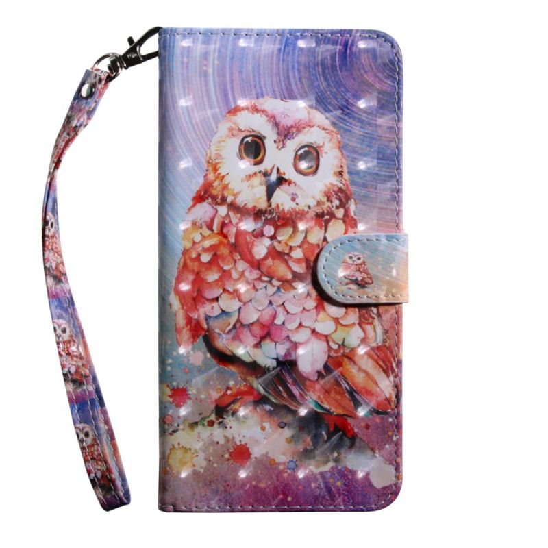 Leren Hoesje Sony Xperia 1 Hibou De Schilder