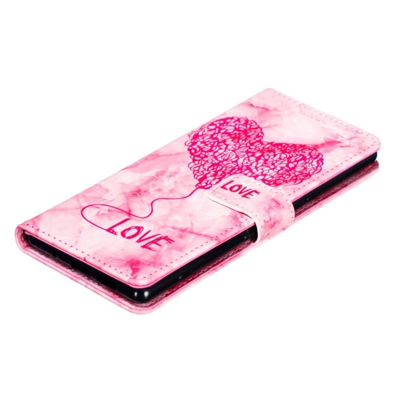 Leren Hoesje Sony Xperia 1 Liefdesmarmer