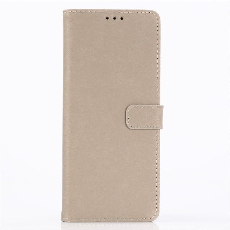 Leren Hoesje Sony Xperia 1 Zwart Retro Kunstleer