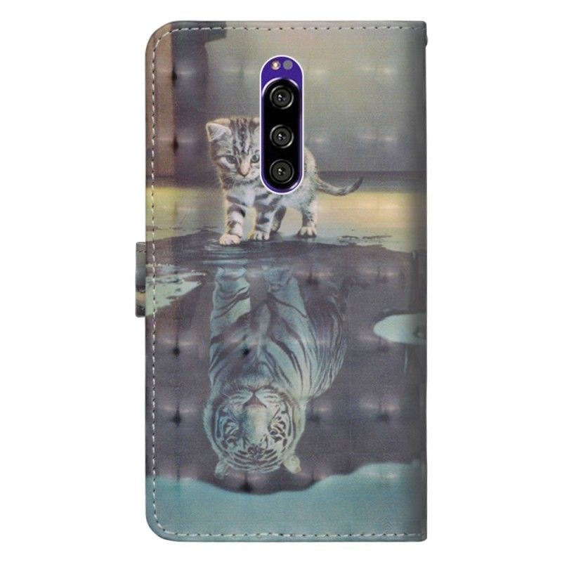 Leren Hoesje voor Sony Xperia 1 Ernest De Tijger