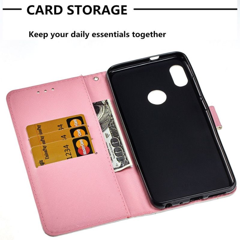 Cover Folio-hoesje Xiaomi Redmi Note 5 Telefoonhoesje Aquarel Klaproos