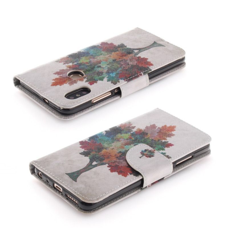 Cover Folio-hoesje Xiaomi Redmi Note 5 Telefoonhoesje Aquarelboom