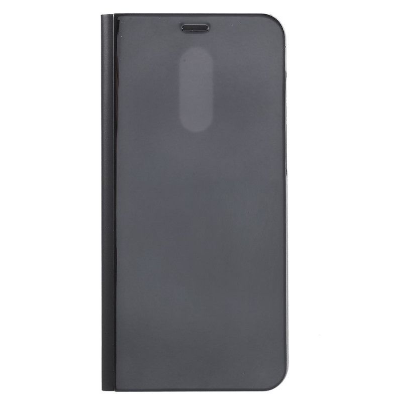 Folio-hoesje voor Xiaomi Redmi Note 5 Donkerblauw Zwart Spiegel En Leerstijl