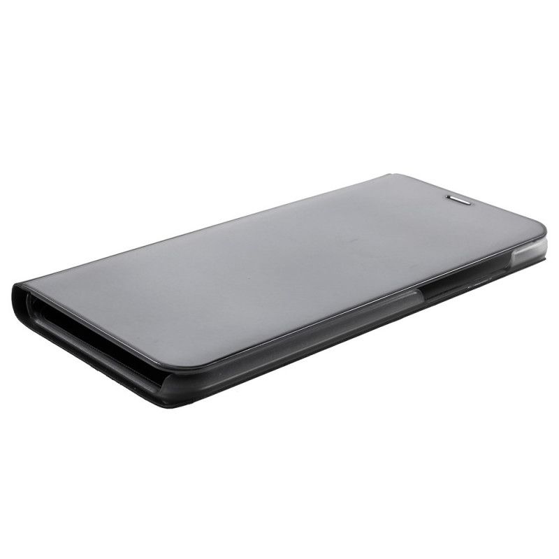 Folio-hoesje voor Xiaomi Redmi Note 5 Donkerblauw Zwart Spiegel En Leerstijl