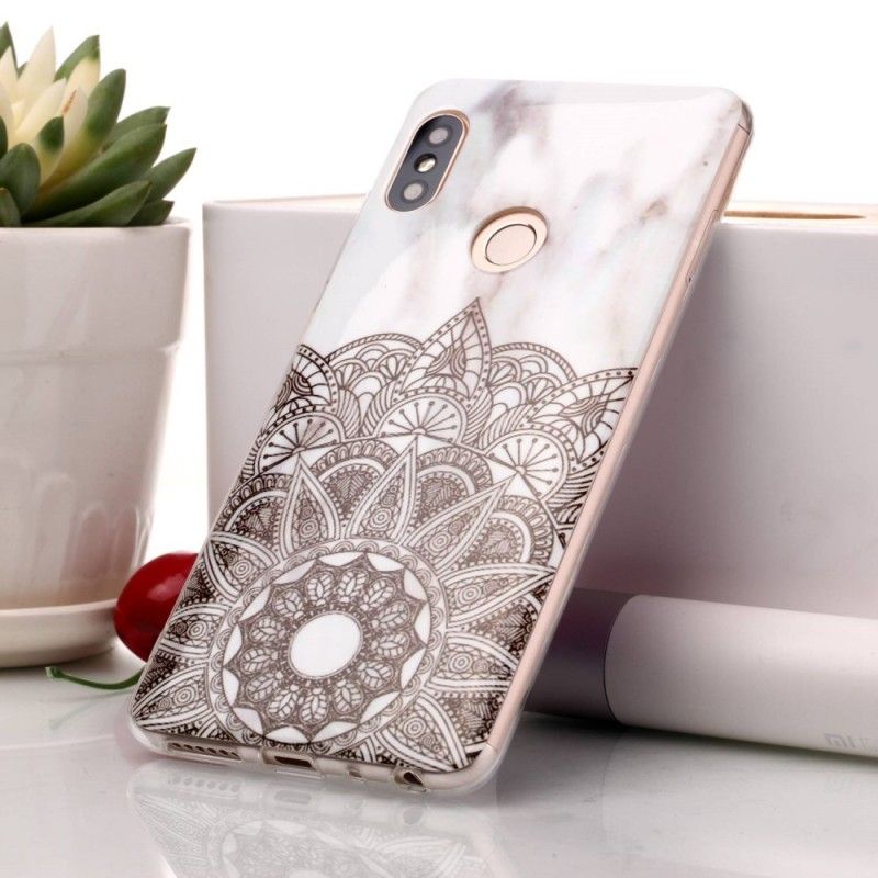 Hoesje voor Xiaomi Redmi Note 5 Gemarmerde Mandala