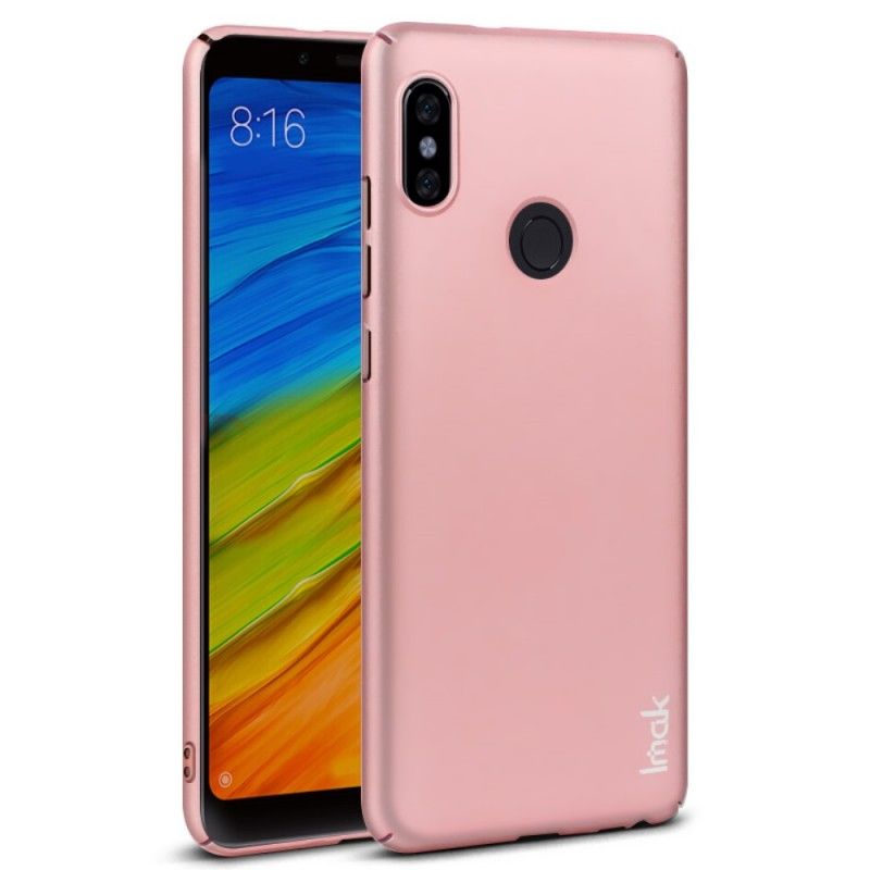 Hoesje voor Xiaomi Redmi Note 5 Rose Goud Rood Zijde Serie