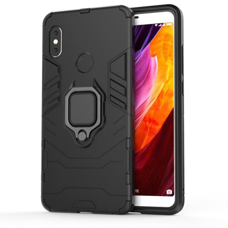Hoesje Xiaomi Redmi Note 5 Rood Zwart Resistente Ring