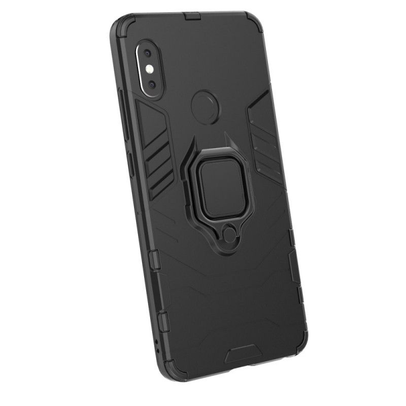 Hoesje Xiaomi Redmi Note 5 Rood Zwart Resistente Ring