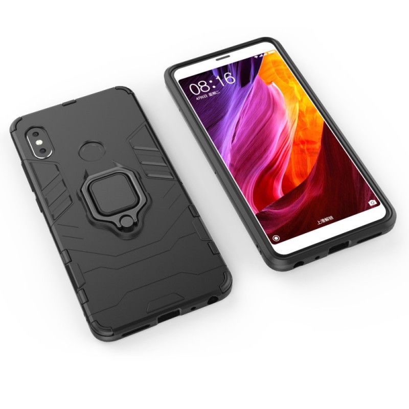 Hoesje Xiaomi Redmi Note 5 Rood Zwart Resistente Ring