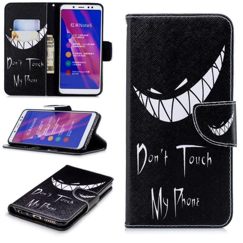 Leren Hoesje Xiaomi Redmi Note 5 Duivelse Telefoon